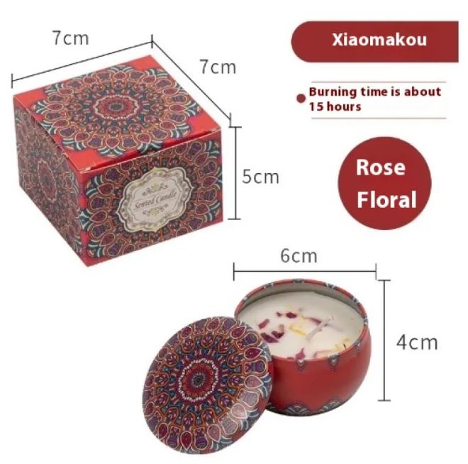 Vela Aromática de Flores Secas