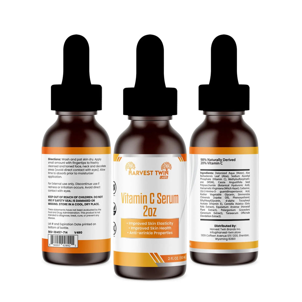 Sérum de Vitamina C 2oz anti-envejecimiento para la salud de la piel