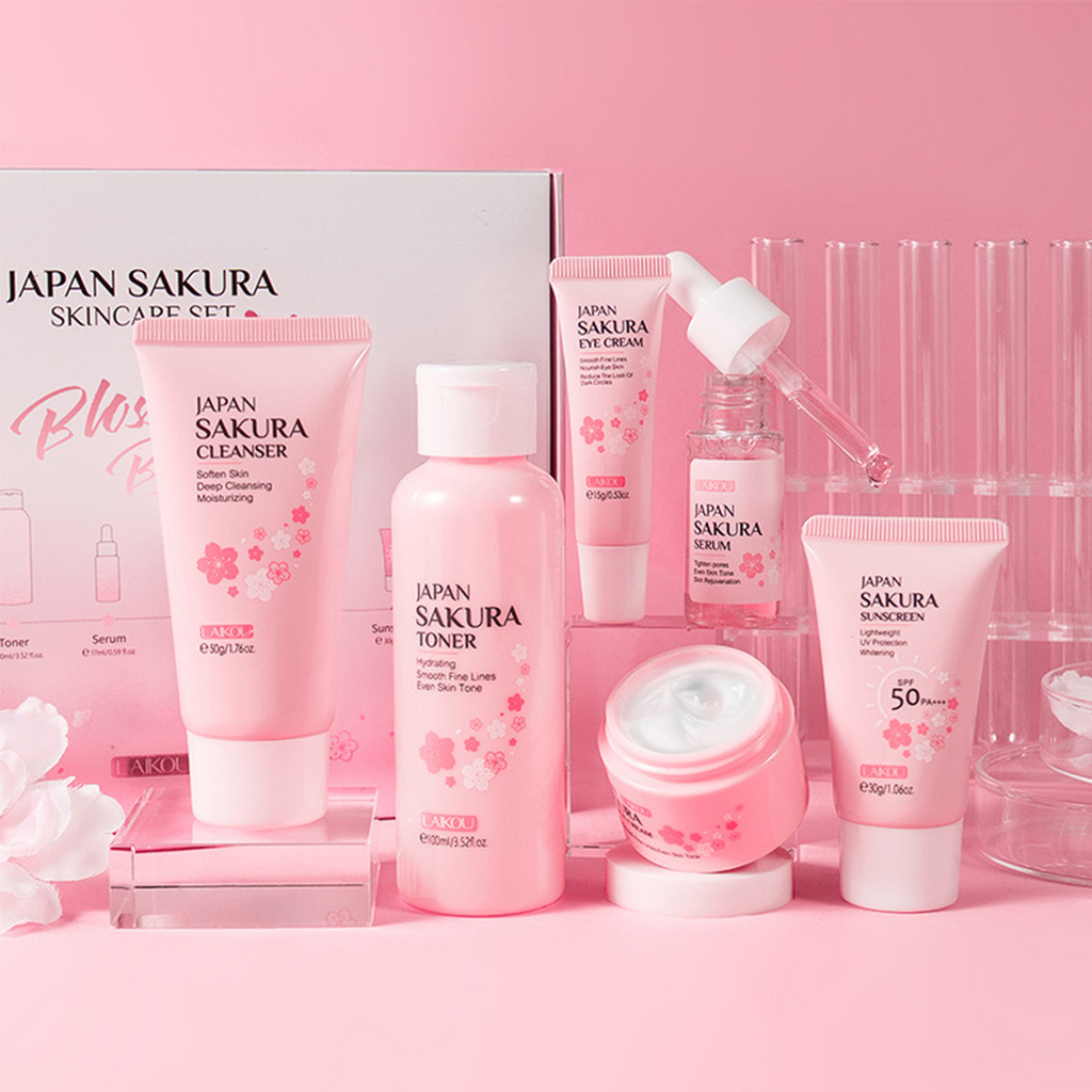 Set de Regalo de Cuidado de la Piel Sakura de Japón