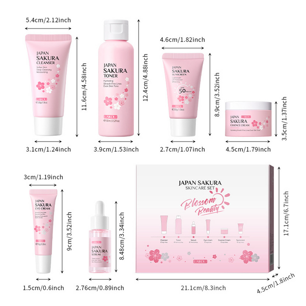 Set de Regalo de Cuidado de la Piel Sakura de Japón