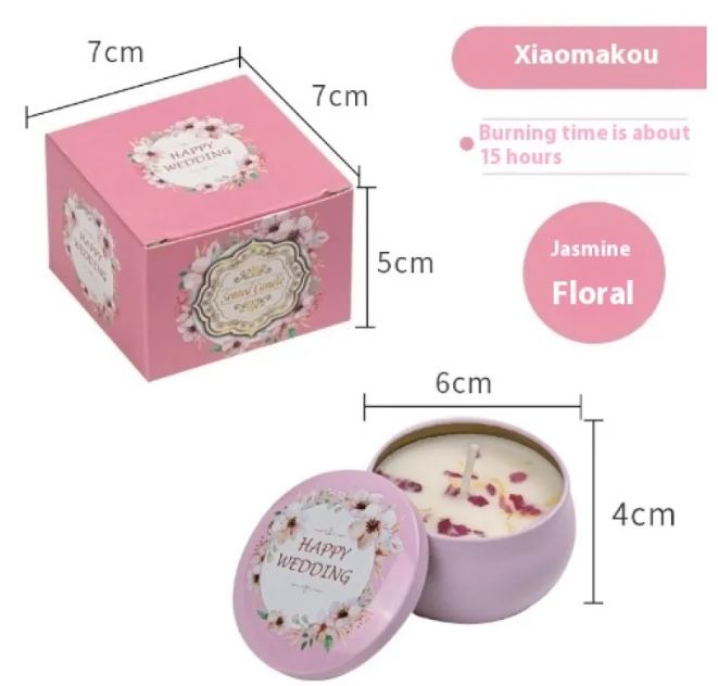 Vela Aromática de Flores Secas